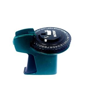 Vintage Rotex Embossing Label Maker Handheld 3/8 Inch 9.5mm Green‎ Manual Tool